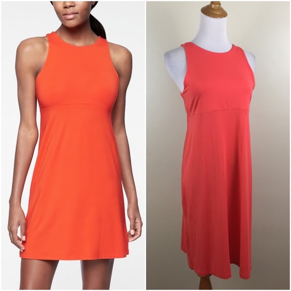 athleta orange dress